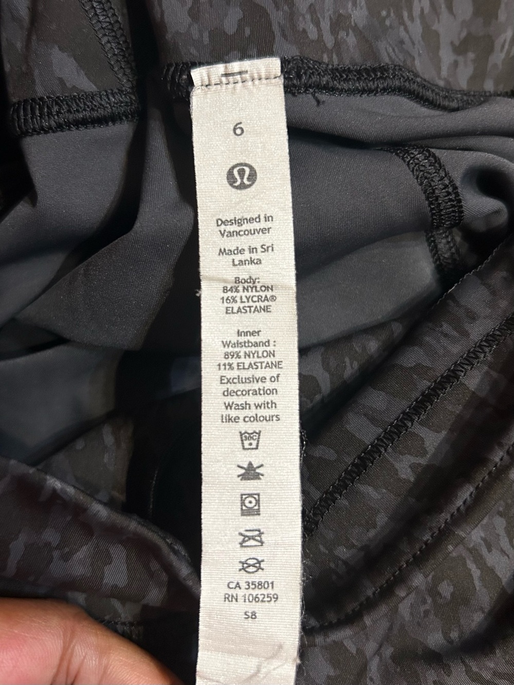 Lululemon Base Pace High-Rise 28" Running Tight Sz 6 Leopard Camo Leggings - Picture 8 of 10